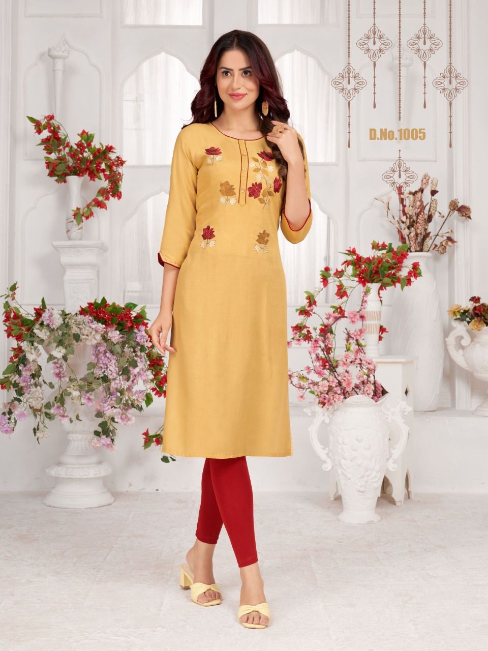B2 Princess 1 Fancy Designer Ethnic Wear Rayon Embroidery Kurti Collection